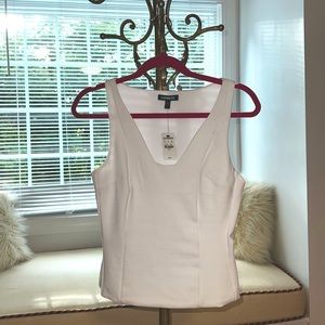 Express :Fitted V-Neck Ponte Tank . Size S.